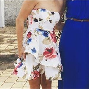 Papaya strapless sweetheart neckline dress